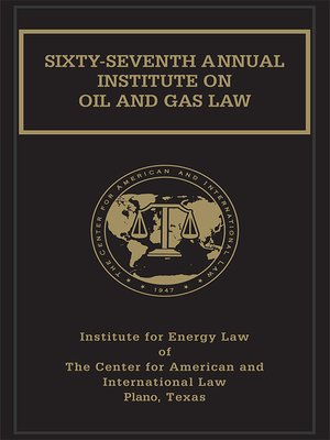 cover image of Proceedings of the Sixty-seventh Annual Institute on Oil and Gas Law